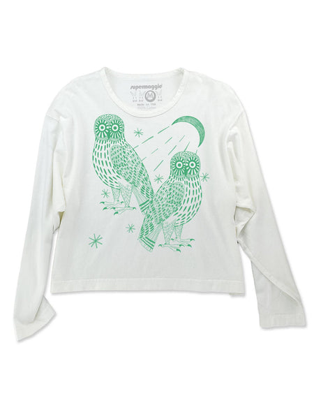 Owls Lauren Heavyweight Long Sleeve Crop Tee