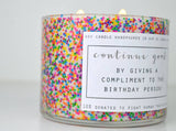 3 Wick Happy Birthday - 15 oz Soy Candle