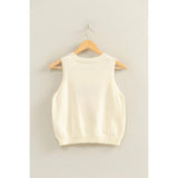 Strawberry Sleeveless Knit Top