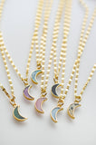 Moon Gemstone Pendant Necklace
