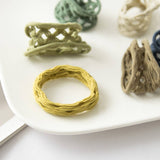 Seamless Boho Mesh Fisherman Net Hair Tie (Set of 6)