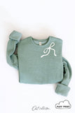 RIBBON BOW PUFF NECKLINE  Graphic Sweatshirt