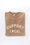 SUPPORT LOCAL Mineral Washed Graphic Top
