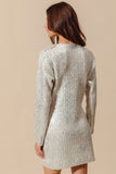 Metallic Holiday Sweater Dress