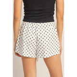 Polka Dot Drawstring Shorts