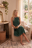 Retro Dot Tank & Midi Skirt Set