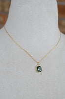 Celestial Gemstone necklace: Onyx Moon / 20