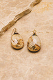 Sarotte Teardrop Earrings | Semi-Precious | 18k Gold Plating