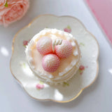 Strawberry Cake Candle, Food Dessert Cute Kawaii Candle