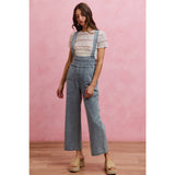 LOW NECKDROP OVERFIT DENIM JUMPSUIT