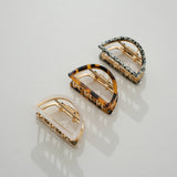 Rosalie Core Classic Half Moon Metal Claw Clip - Small