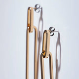 18k gold-plated Copper Paperclip Drop Earrings