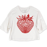 Strawberry Clover Crop Tee