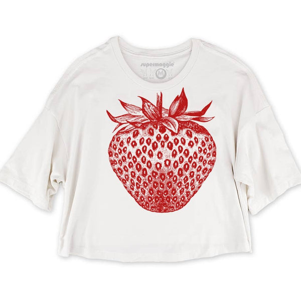 Strawberry Clover Crop Tee