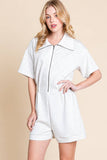 SCUBA ZIP UP ROMPER