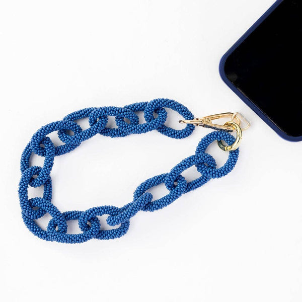 Celine Beaded Chain Link Bag & Phone Accessory Lapis
