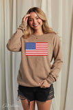 USA FLAG Mineral Graphic Sweatshirt