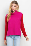 CT8438-Color Block Sweater