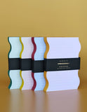 Wavy Shaped Notepad | Pink + Yellow Edge