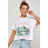 LAKE WEEKEND VINTAGE GRAPHIC CROP TOP
