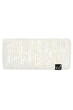 C.C All Over Clear Sequin Headwrap: Black