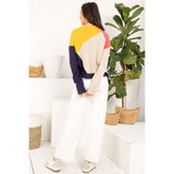 Colorblocked Knit Sweater
