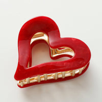 Juliette | VDay Heart Metal Claw Clip