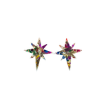 Star of Bethlehem Studs - Gold Sparkle // Jewelry, Earrings, Christmas
