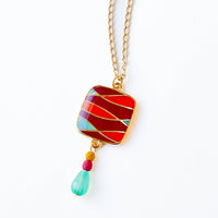 Mid-Century  Style Pendant Necklace