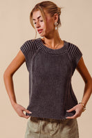Mineral Washed Raglan Sweater