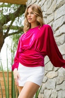 Long Sleeve Velvet Top