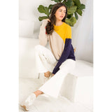 Colorblocked Knit Sweater
