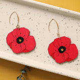 Red Poppy Earrings