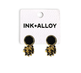 Kimberly Enamel Earring Black