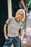 Stripe A |  Women's Fitted Ringer