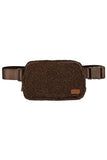 C.C Sherpa Fanny Pack: Beige