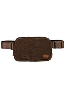 C.C Sherpa Fanny Pack: Light Gray
