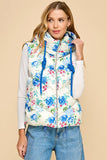 CV1208-Floral Puffer Vest