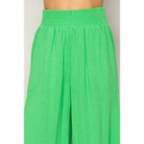 Linen High Waist Wide Leg Trousers