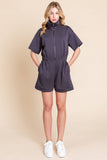 SCUBA ZIP UP ROMPER