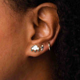 Cloud and Rainbow Enamel Stud Earrings