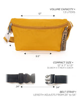 83885: Fanny Pack |Ultra-Slim| Recycled RPET | Mustard
