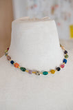 Jewel Tone Beaded Necklace