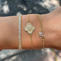 Baguette Crystal Slider Bracelet
