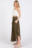 Smocked Waist Flowy Skirt - VNS16762