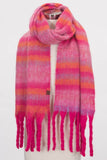 C.C Horizontal Multi Color Stripe Woven Scarf
