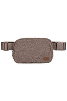 C.C Sherpa Fanny Pack: Light Gray