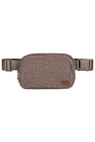 C.C Sherpa Fanny Pack: Light Gray