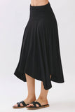SOLID HANDKERCHIEF HEMLINE SKIRT - VGS800023