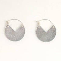 Cut Out Disc Earrings: Gold